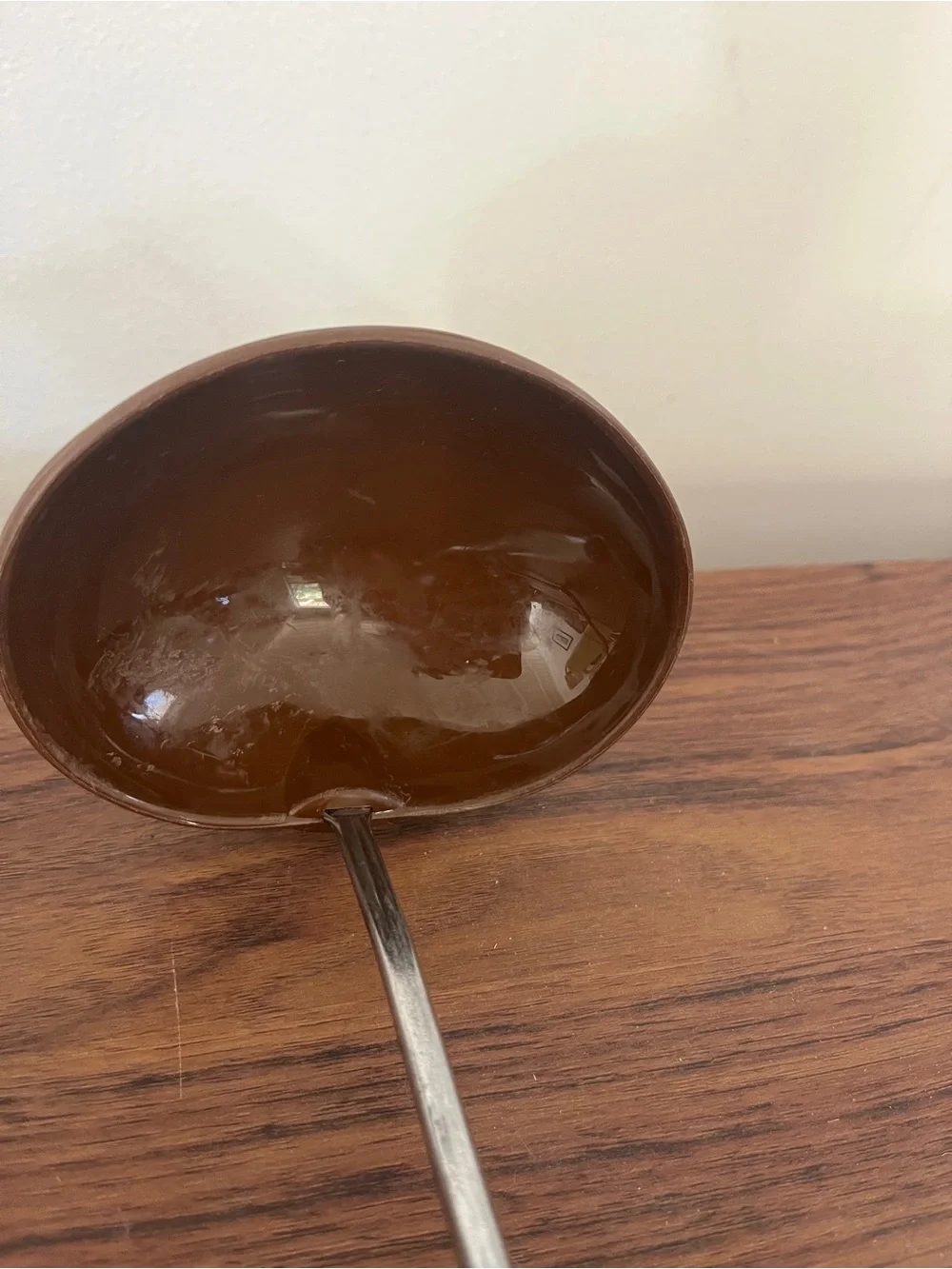 VTG 70s Brown Soup Ladle Spatula Set Groovy Whimsy Kitchen Utensils Cottage
